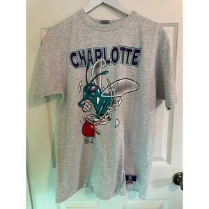 Vintage Tony Bennett Autographed T-Shirt Signed Charlotte Hornets XL